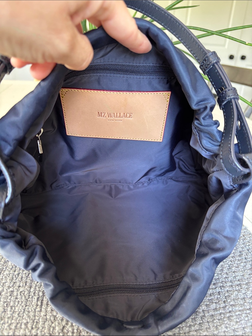 MZ WALLACE Navy Waverly Shoulder/Crossbody Bag - Picture 6 of 8